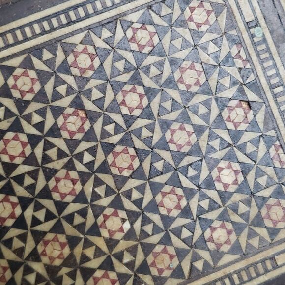 Vintage Middle Eastern Inlay Mosaic Wooden Box - Picture 3 of 12